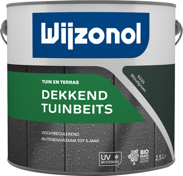 Wijzonol Dekkend Tuinbeits - 9325 Woudgroen - 2,5L