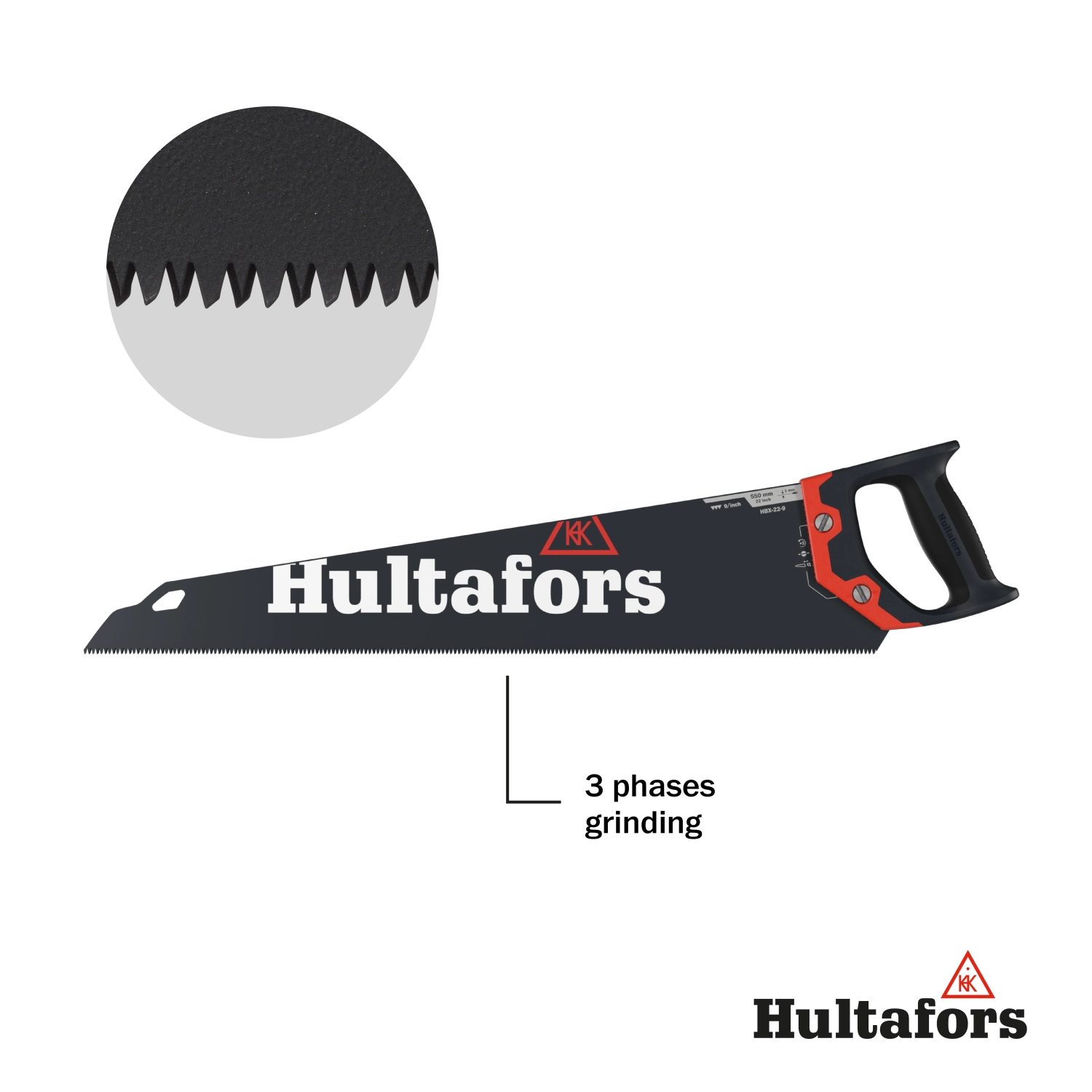Hultafors HBX-22-9 Handzaag - 9TPI - 550mm thumbnail 2