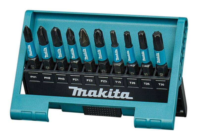 Makita E-12011 10-delige Slagschroefbitset - Impact Black - Detailed view of the product