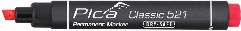 Pica 521/40 Permanent Marker - Beitel - Rood - 2-6mm (10st) - Detailed view of the product