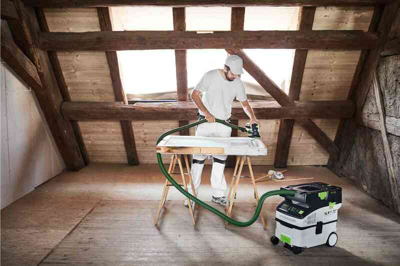 Festool CTMC MIDI I-Basic 36V (2x18V) Li-Ion Accu Stofzuiger Body - M-klasse - 3100l/min - Detailed view of the product