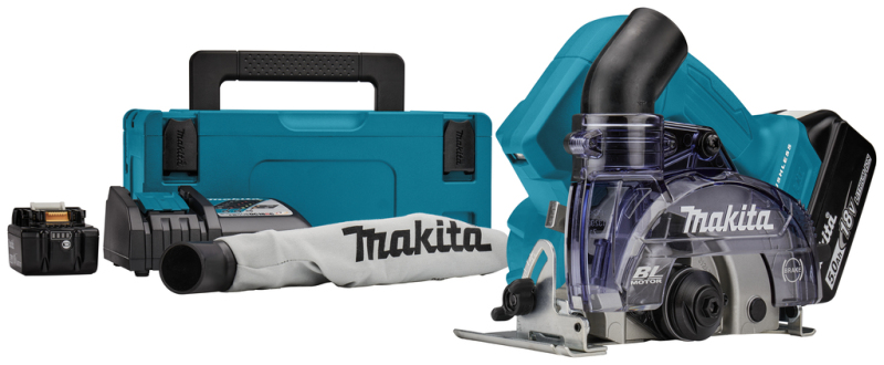 Makita DCC500RTJ 18V Li-ion Accu Diamantsnijder Set (2x 5,0Ah) In Mbox - 125mm - Detailed view of the product
