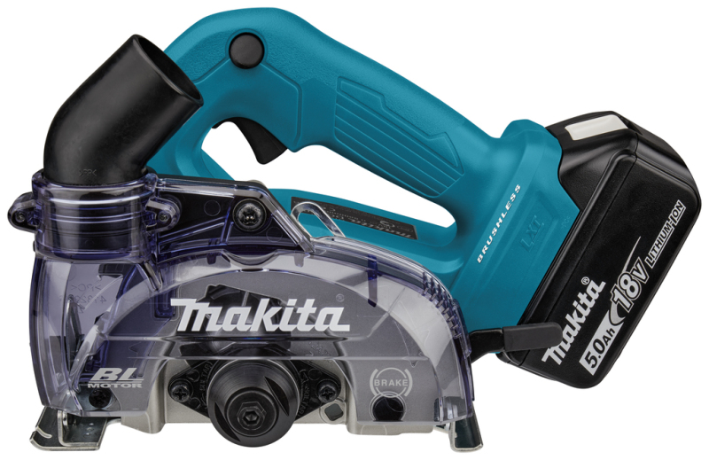 Makita DCC500RTJ 18V Li-ion Accu Diamantsnijder Set (2x 5,0Ah) In Mbox - 125mm - Detailed view of the product