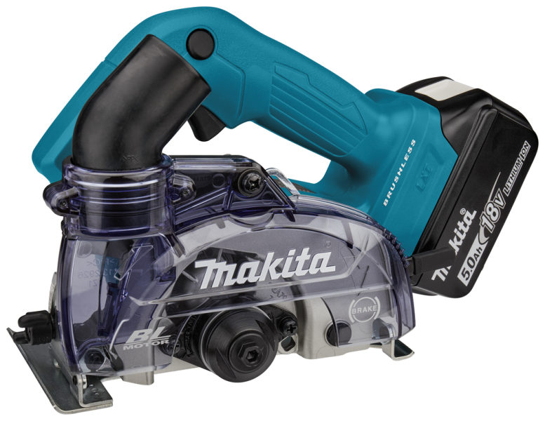 Makita DCC500RTJ 18V Li-ion Accu Diamantsnijder Set (2x 5,0Ah) In Mbox - 125mm