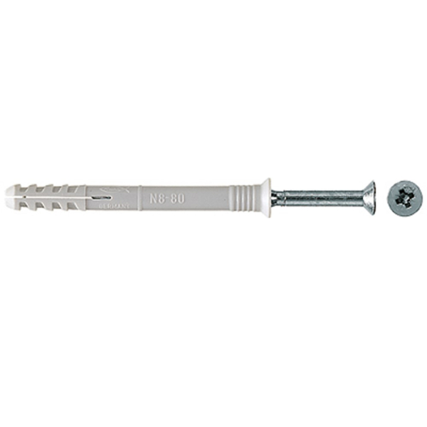 Fischer 50354 Nagelplug/slagplug NS - 6 X 40mm - PZ3 - Verzonken Schroef (50st)