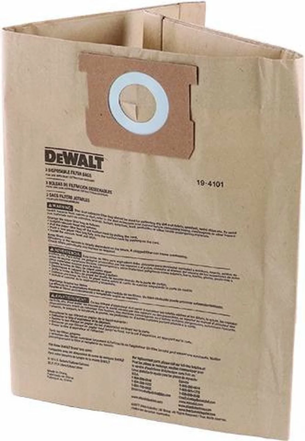 DeWALT DXVA19-4201 Stofzak Voor DXV34P-QT (3st)