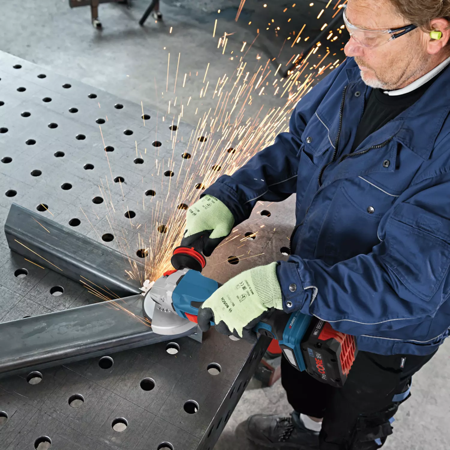 Bosch GWS 18 V-15 C 18V Li-Ion Accu BiTurbo Haakse Slijper In L-boxx - 125mm - Koolborstelloos thumbnail 3