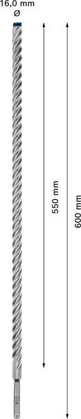 Bosch 2608900134 EXPERT Hamerboor SDS Plus-7X - 16x550x615mm - Detailed view of the product