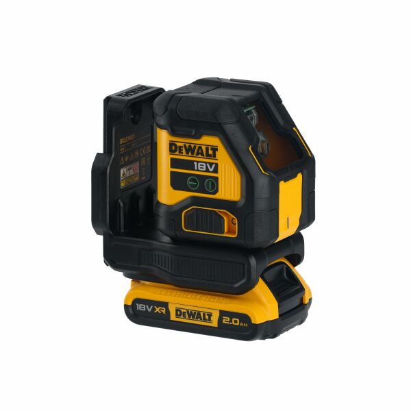 DeWALT DCLE34021D1 18V Kruislijnlaser Set In Koffer - Groen - 2x 55m - 2 Lijnen - IP54 - Detailed view of the product