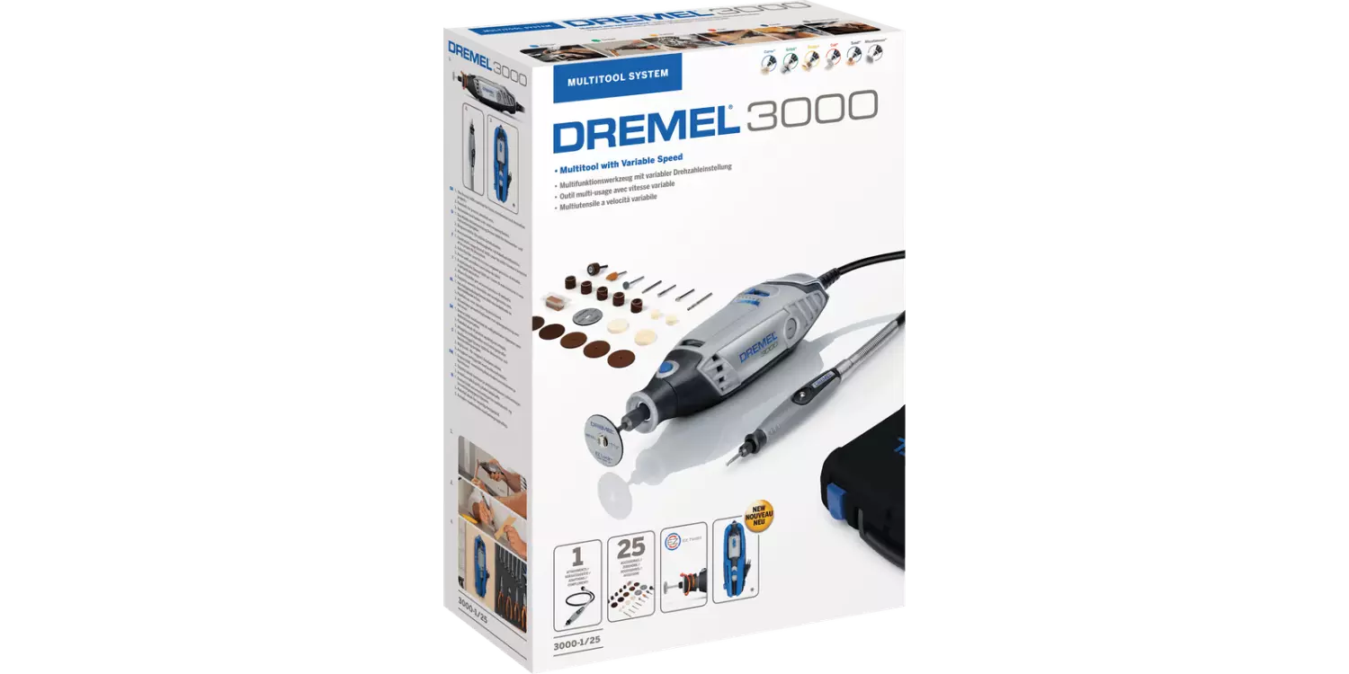 Dremel 3000-1/25 Multitool Incl. 25-delige Accessoireset In Koffer - 130W thumbnail 4