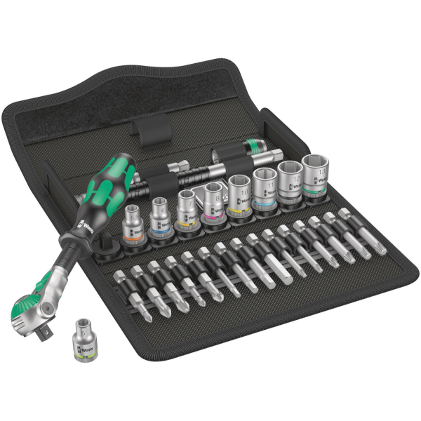 Wera 8100SA6 8100 SA 6 Zyklop 28-delige Dopsleutelset - 1/4''