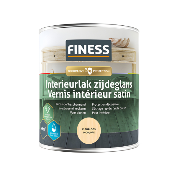 Finess Interieurlak zijdeglans - white wash - 750 ml.