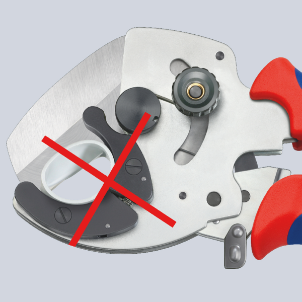 Knipex 90 25 40 Pijpsnijder Voor Koppelingsbuizen En Kunststofbuizen - 26-40mm - Detailed view of the product