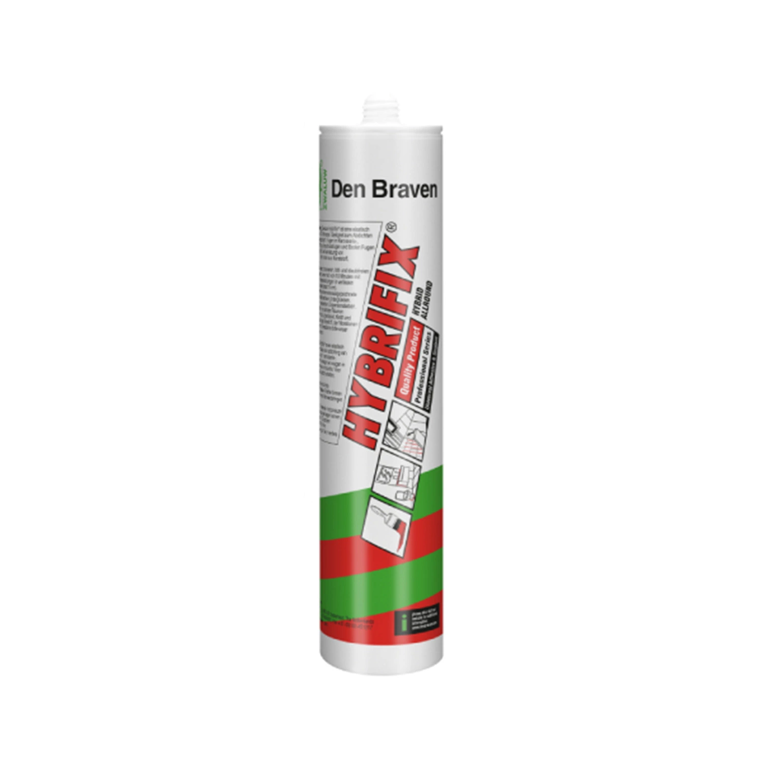 Zwaluw Den Braven 10620500 Hybrifix Lijmkit - Wit - 290ml In Koker