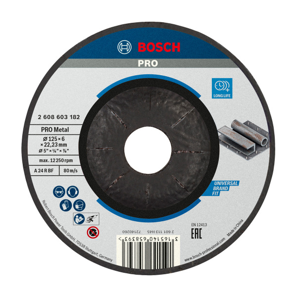 Bosch 2608603182 Standard Afbraamschijf - 125 X 6mm - Metaal - Default image for the product