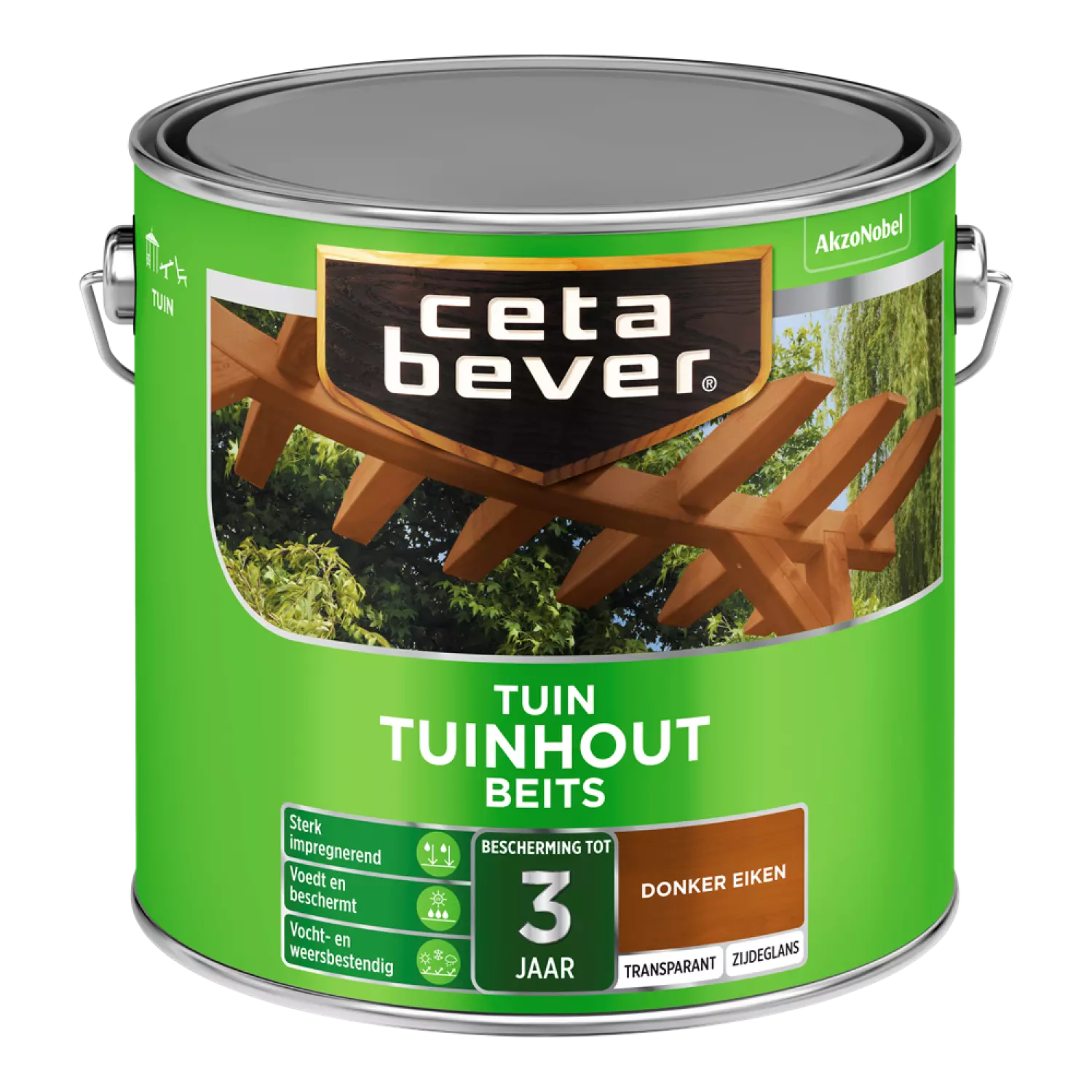 Cetabever Transparante Tuinhout Beits - Donker Eiken - 2,5L