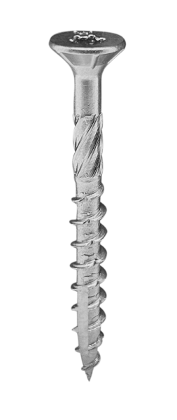Woodies 61852481 Ultimate Spaanplaatschroef RVS - TX25 - 5.0 X 70mm - Verzonken Kop - Deeldraad - Verzinkt (200st)