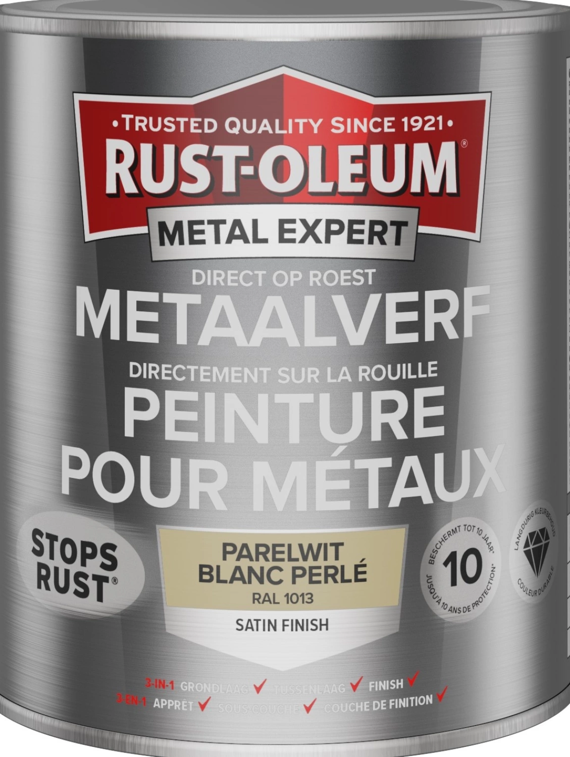 Rust-Oleum MetalExpert Zijdeglans - RAL 1013 Parelwit - 250ml