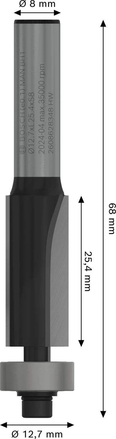 Bosch 2608628348 Kantenfrezen - 8mm thumbnail 4