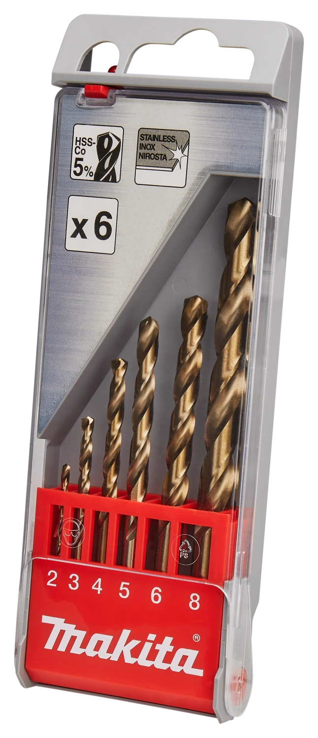 Makita D-57168 6-delige HSS-Co Metaalborenset - 2-8 Mm thumbnail 2