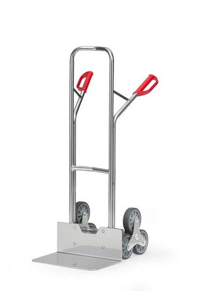 Fetra AK1326 Traploper Steekwagen - Aluminium - 3-wielster, Massief Rubber 160 X 40 Mm