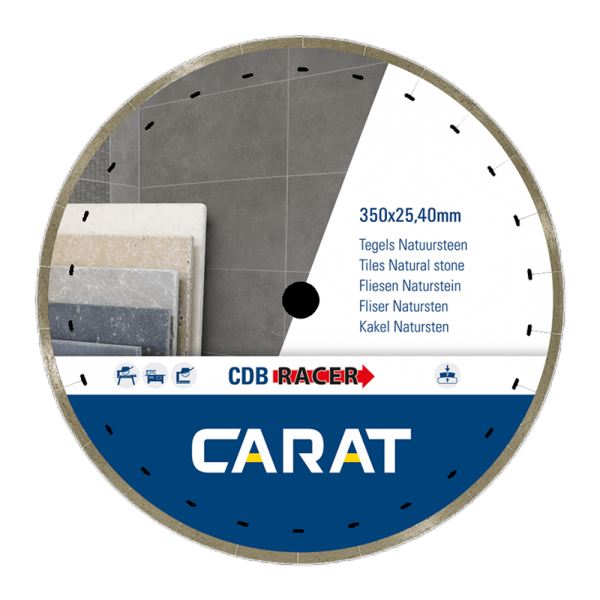 Carat CDBM350400 Racer Diamantzaagblad - 350 X 25,4mm - Tegels/Natuursteen