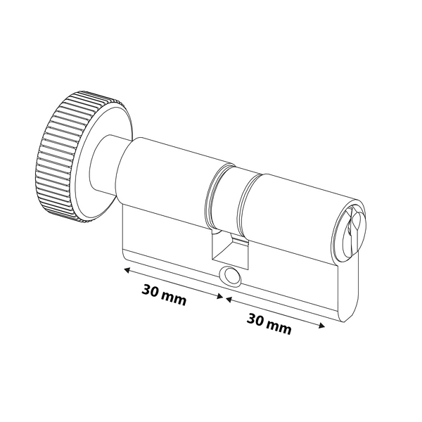 Starx 87.602.24 Profielcilinder - Knop - 60mm - Detailed view of the product