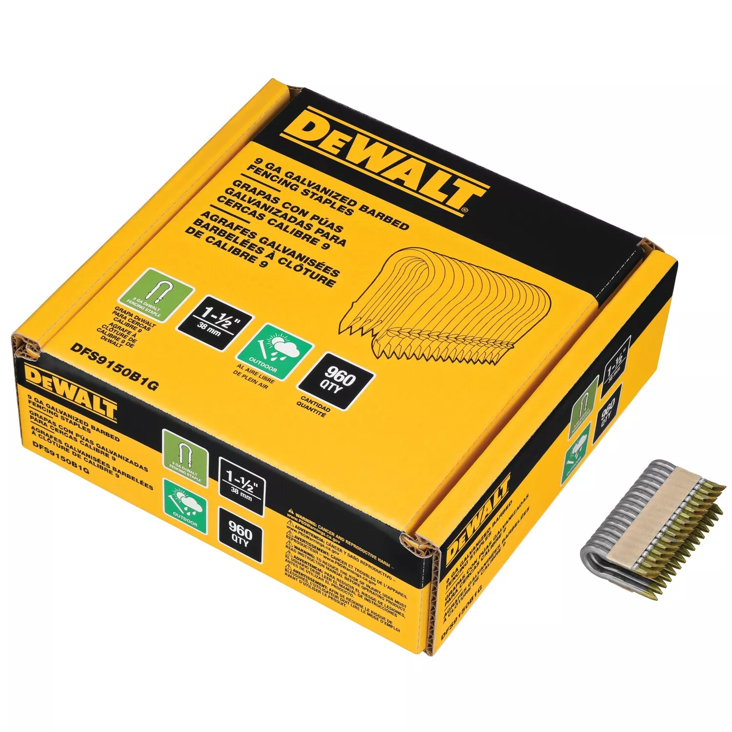 DeWALT DFS9150B1G-QZ Nieten 3.7-4.0mm - 40 - Gegalvaniseerd - 960st thumbnail 3
