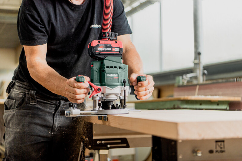 Metabo OFV 18 LTX BL 12 18V Li-ion Accu Bovenfrees Body In Metabox - Detailed view of the product