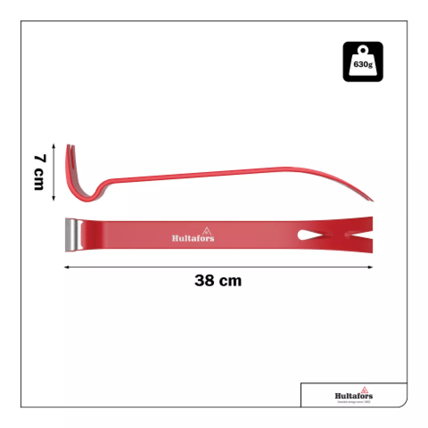 Hultafors 108/15"Stalen Koevoet - 380mm thumbnail 4