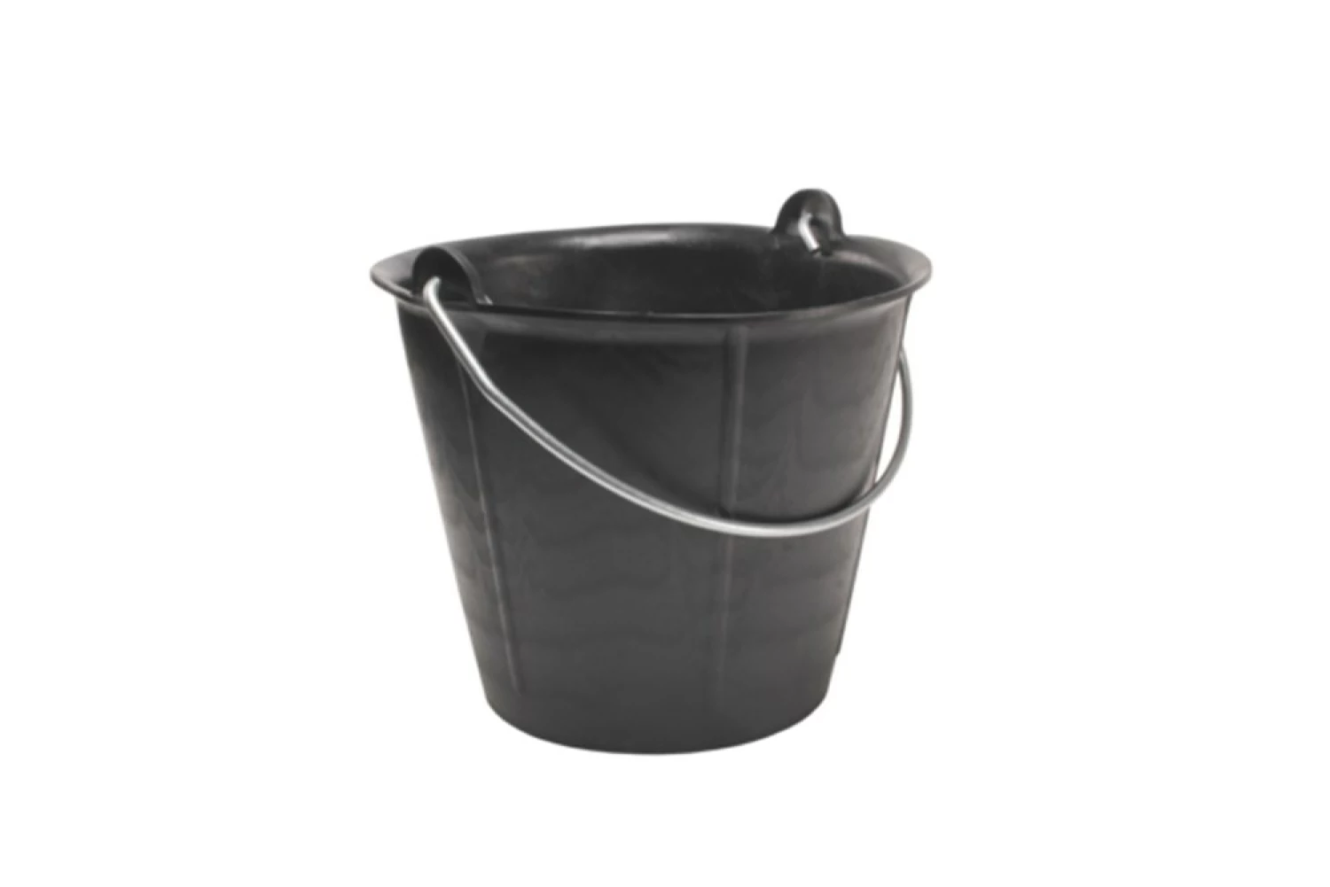 Rubi 88776 Kunststof Bouwemmer Met Inhoudsmaten - 12L - Zwart