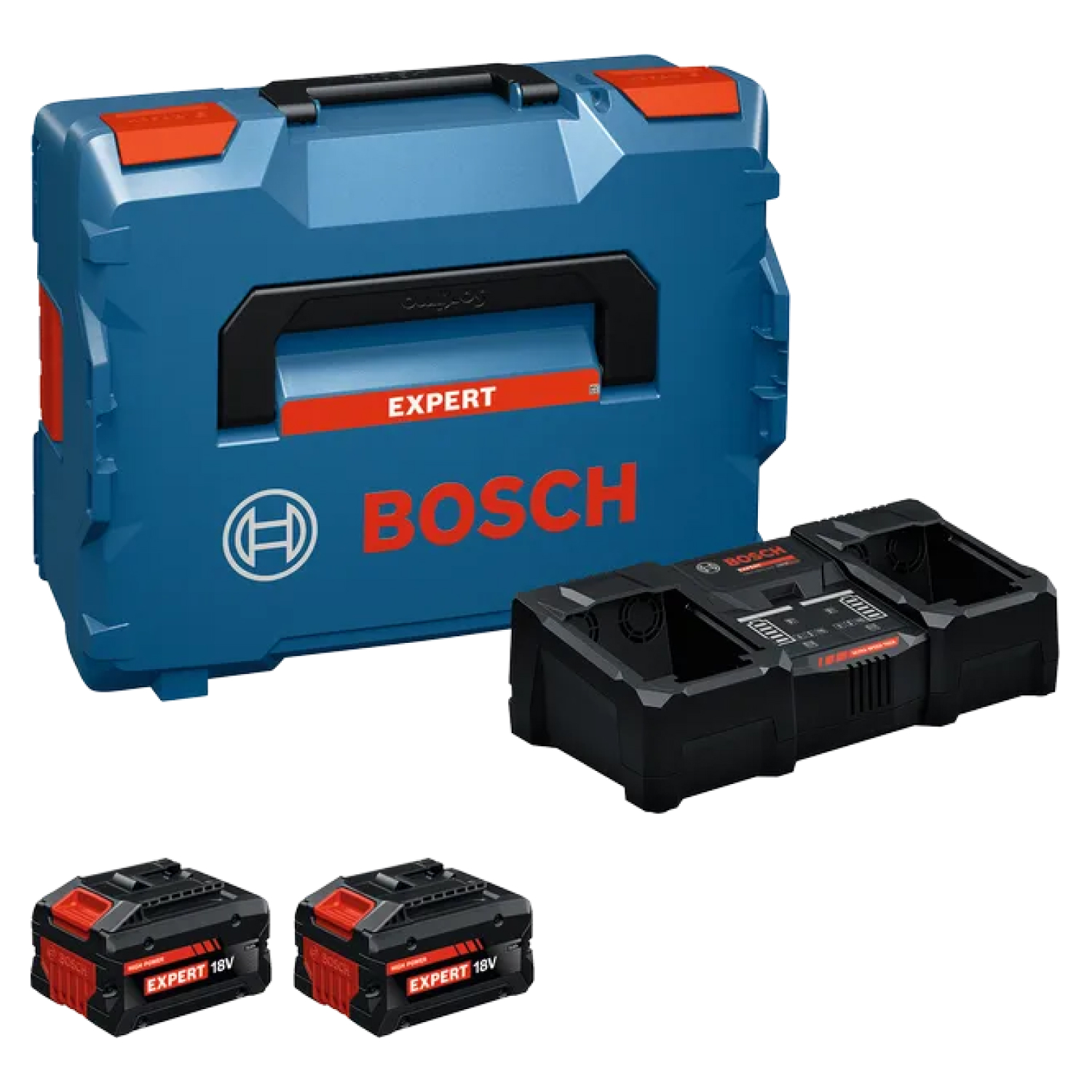 Bosch EXBA18V-80 / 2-320 Accu Starterset (2x 8.0Ah) + Lader
