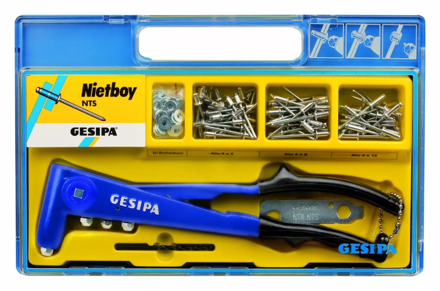 Gesipa NTS Nietboy Blindklinknageltang In Koffer - 2,4-5,0mm