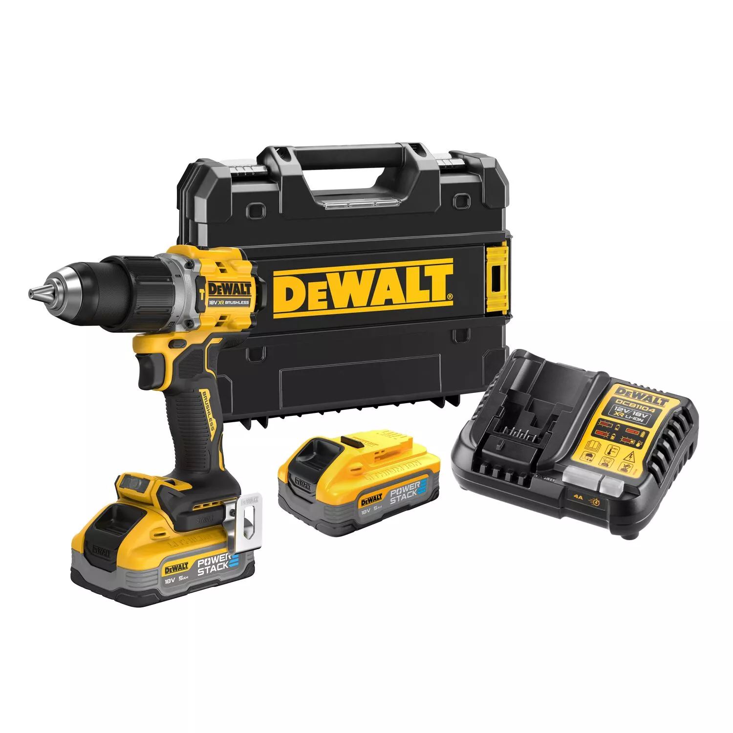 DeWALT DCD805H2T 18V Li-ion XR Accu Klopboor- /schroefmachine (2x 5.0Ah Accu) Set In TSTAK.