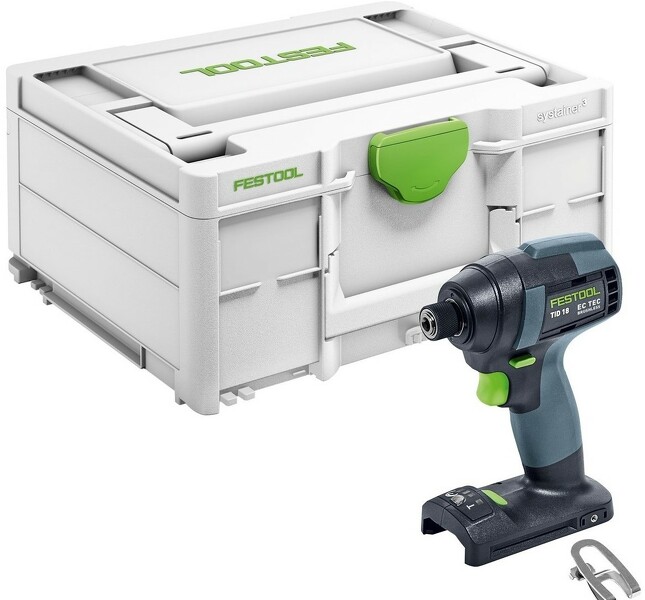 Festool TID 18-Basic 18V Li-Ion Accu Slagschroevendraaier Body In Systainer - 180Nm - 8x220mm - Koolborstelloos EAN: 4014549360712