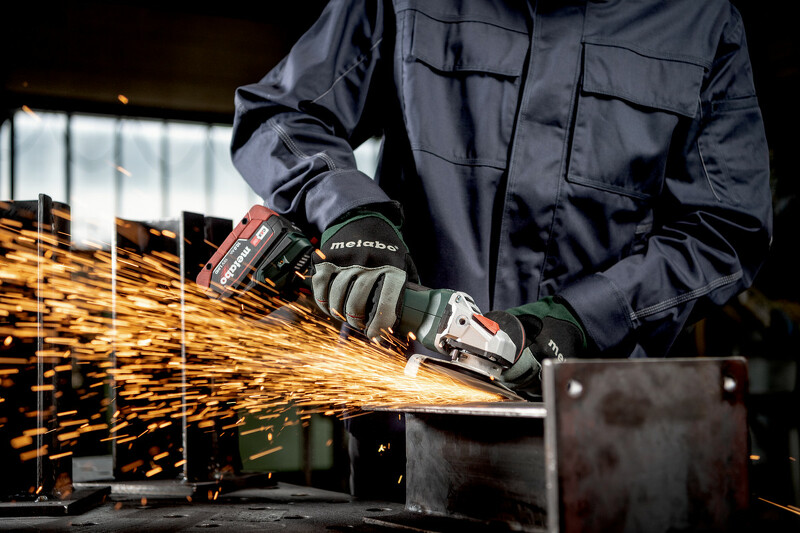 Metabo W 18 LT BL 11-125 18V Li-ion Accu Haakse Slijper Body In MetaBOX - 125 Mm - Detailed view of the product