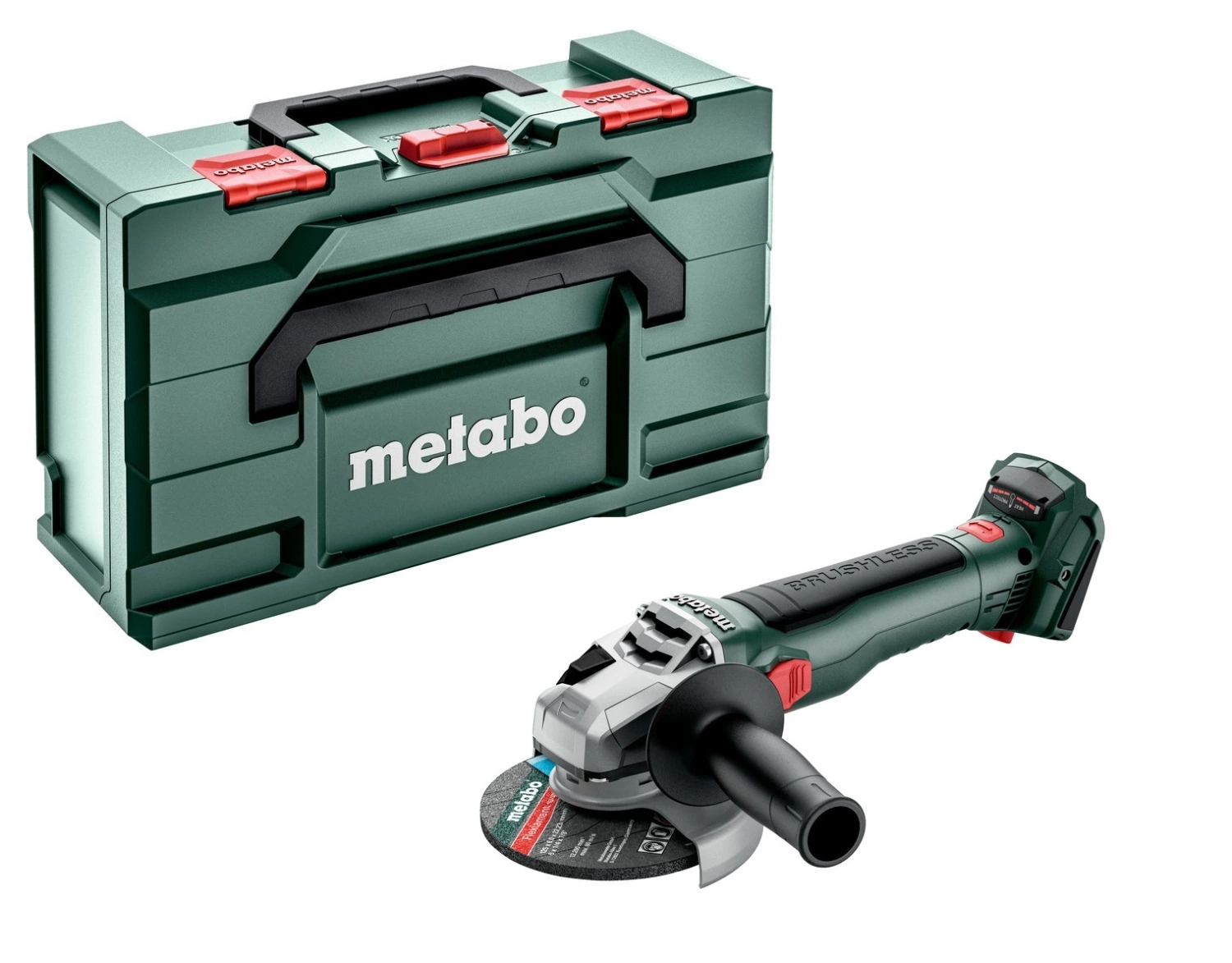 Metabo W 18 LT BL 11-125 18V Li-ion Accu Haakse Slijper Body In MetaBOX - 125 Mm afbeelding