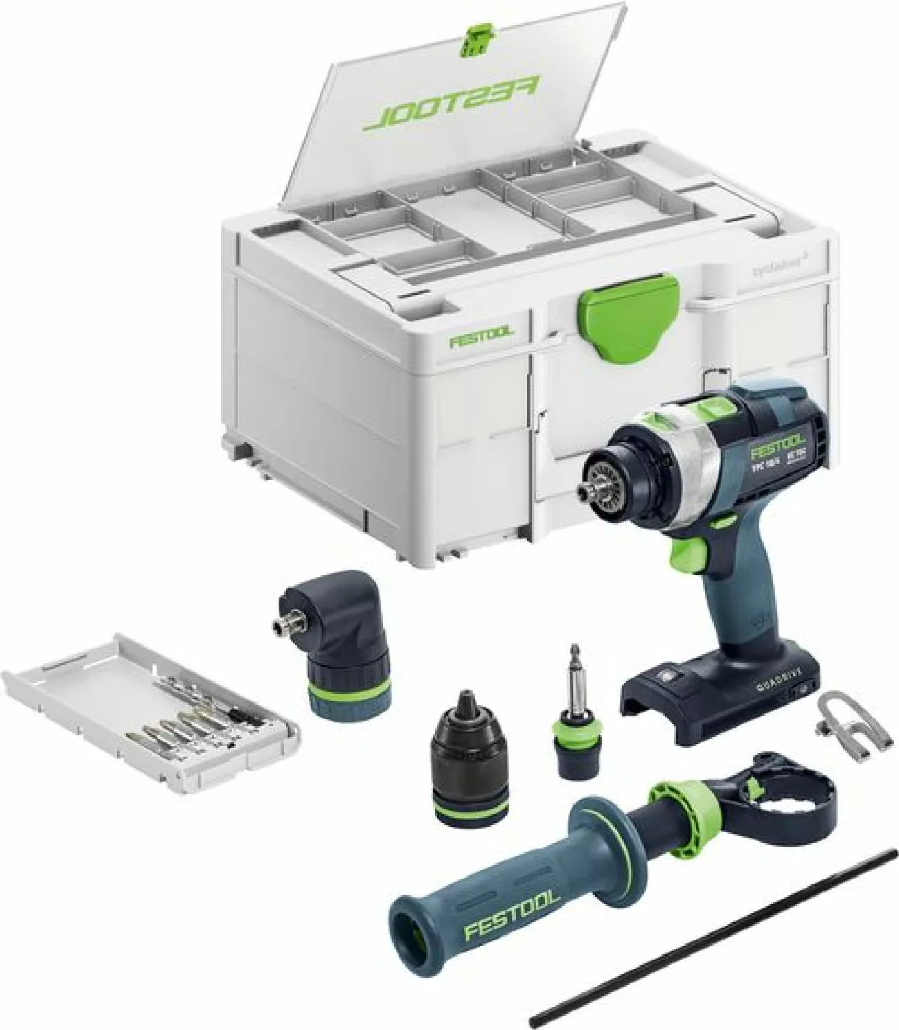 Festool TPC 18/4 I-Basic-Set 18V Li-Ion Accu Klopboormachine Body Incl. Accessoires In Systainer - 75Nm