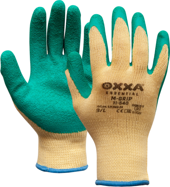 Oxxa 11-540 M-Grip Werkhandschoenen - Groen/Geel - 8/M