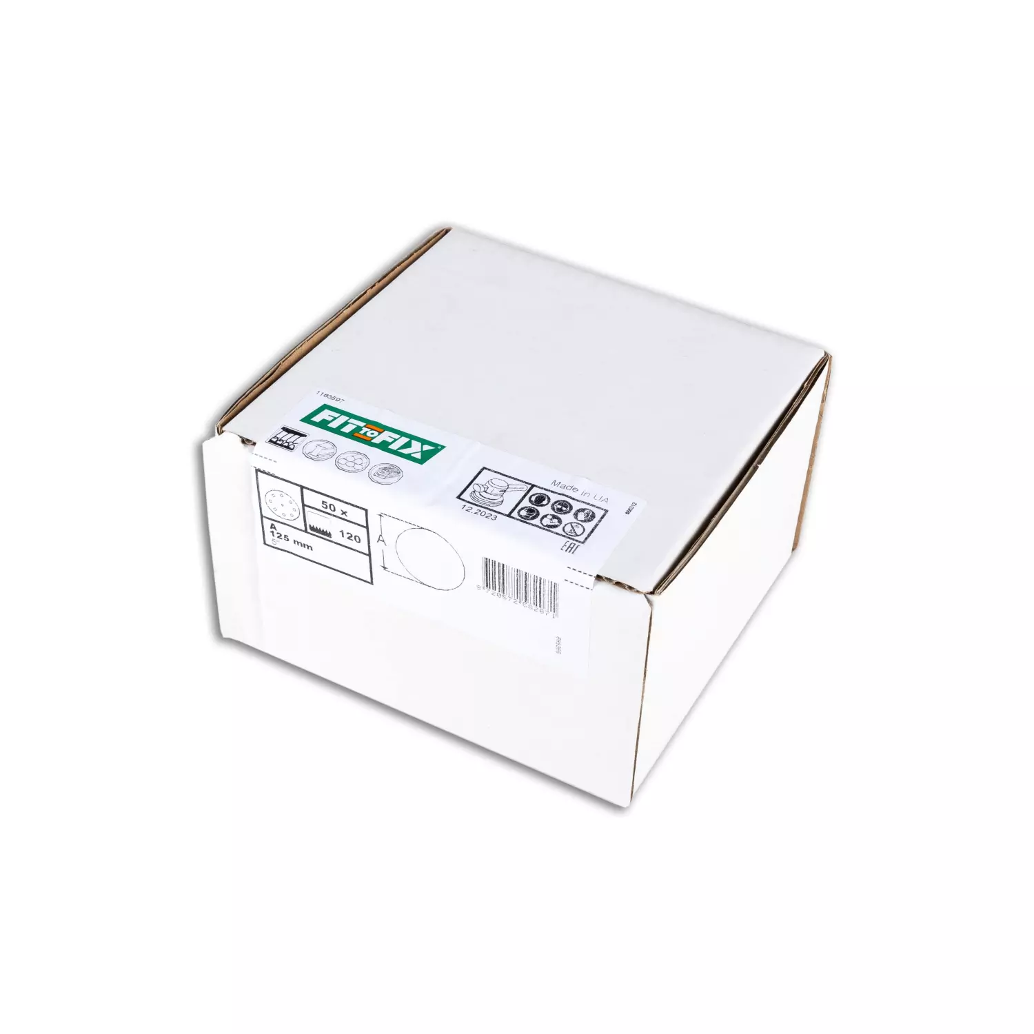 Fit-to-Fix Schuurschijf - P120 - Rond 125mm (50st) thumbnail 2