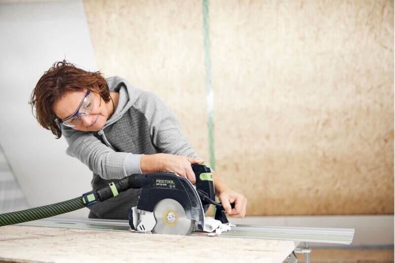 Festool HKC 55 KEB-Basic 18V Accu Pendelkapzaag Body In Systainer - Detailed view of the product