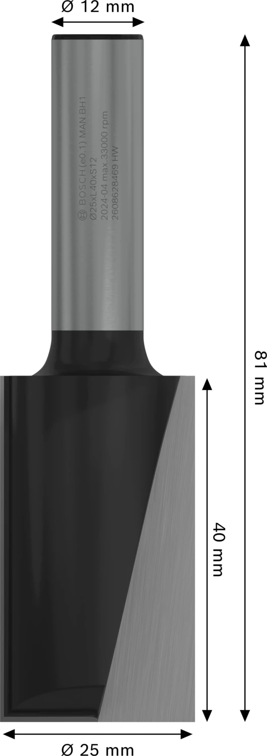Bosch 2608628469 Vingerfrees Met Verlenging - 2 Snijvlakken - Hardmetaal - 25x40mm thumbnail 4