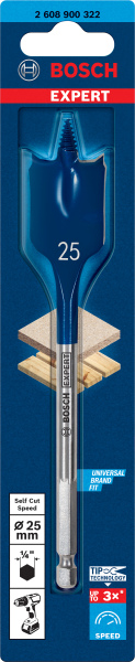 Bosch 2608900322 EXPERT Speedboor Self Cut Speed, Zeskantschacht 25 X 152mm - Detailed view of the product