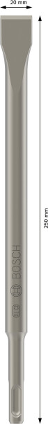 Bosch 2608690144 SDS-plus Platte Beitel - 250 X 20mm - Detailed view of the product