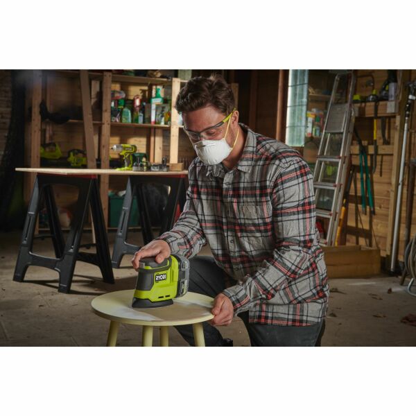 Ryobi RPS18-0 One+ 18V Li-ion Accu Palmschuurmachine Body - 100x140mm - Detailed view of the product