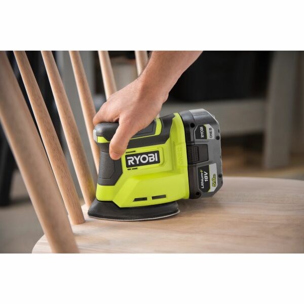 Ryobi RPS18-0 One+ 18V Li-ion Accu Palmschuurmachine Body - 100x140mm - Detailed view of the product