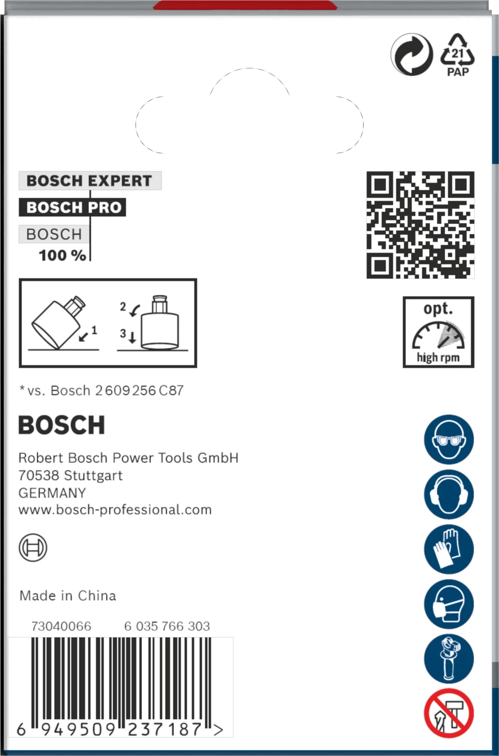 Bosch 2608901566 PRO Tile PC Plus Diamantgatzaag Voor Tegels - 64mm thumbnail 3