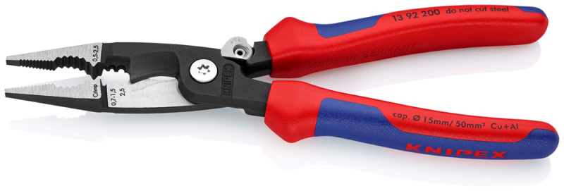 Knipex 1392200 Installatietang - Elektro - 200mm - Detailed view of the product