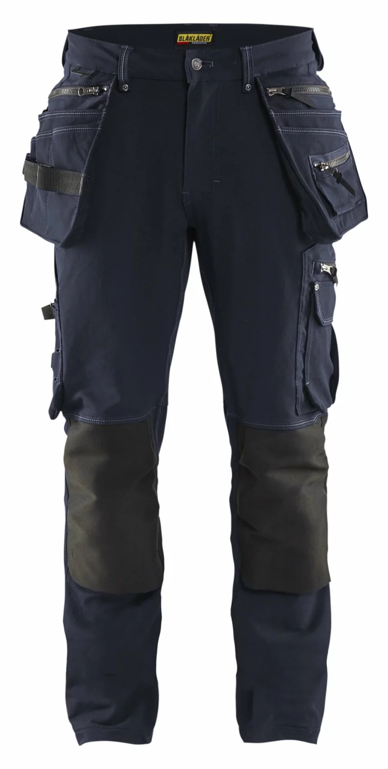 Blåkläder X1900 Werkbroek 4-weg Stretch 1998 - Marineblauw - Maat 48 (M) afbeelding