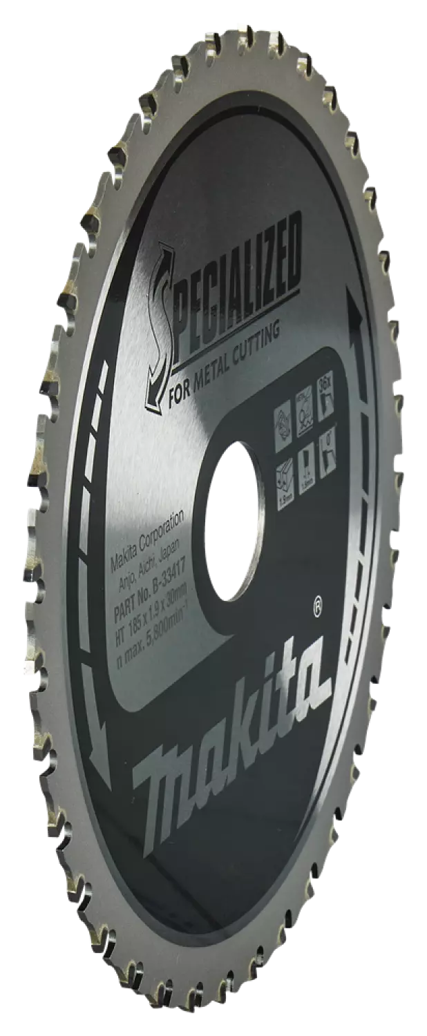 Makita B-33417 Cirkelzaagblad Staal - Specialized 185 X 30 X 1,9 - 36T - 0g